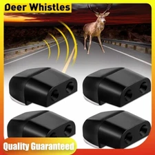 4PCS Deer Whistles Deer Warning Whistle Black For Cars Motorcycles Trucks RVs