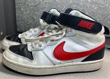 Nike Boys Court Borough Mid 2 CD7782-110 White Basketball Shoes Sneakers 5Y