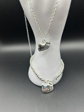 Hello Kitty Bracelet And Necklace Locket Set