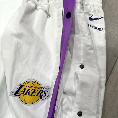 $200 NIKE x AMBUSH LA Lakers TEARAWAY PANT DB1636-121 Women's Size