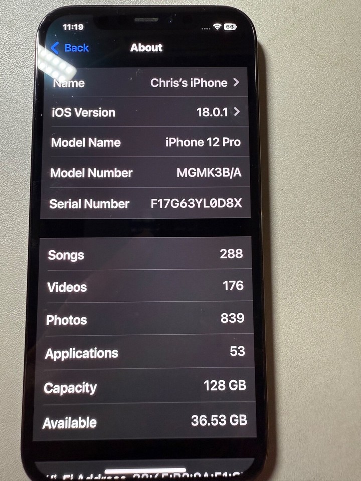 Apple iPhone 12 Pro 128 GB Graphite (O2) 194252037409 eBay