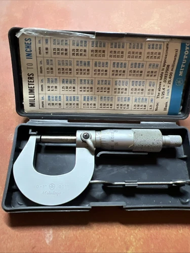 mitutoyo micrometer 0-1 “ - .001”