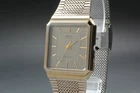 SEIKO Dolce 5931-5490 30mm Gold Dial Quartz Mens Vintage Watch From JAPAN Exc+5