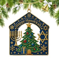 1/2/3x Christmas Tree Acrylic Ornament 2D Classic Hangable Acrylic Gift