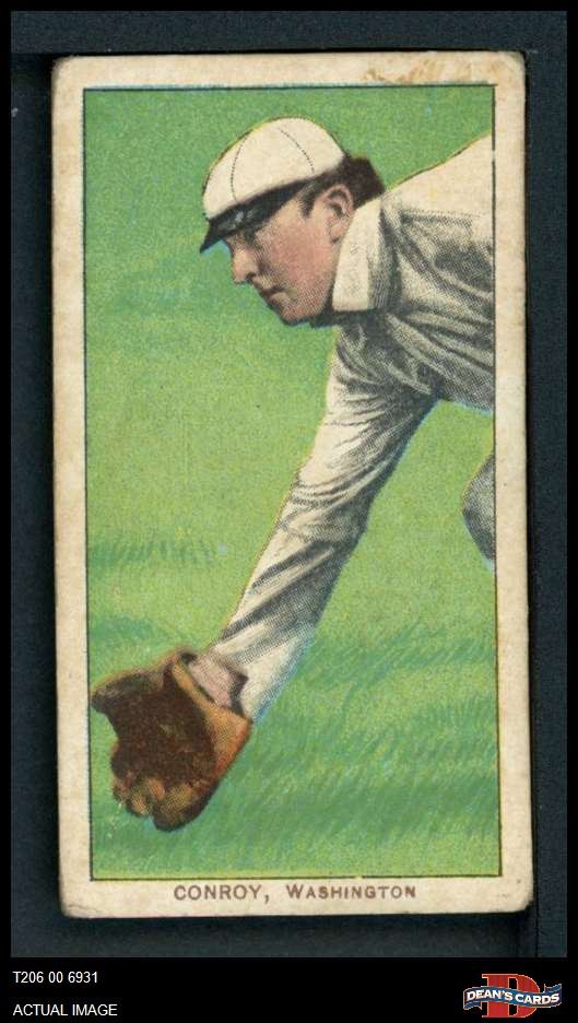 1909 T206 Wid Conroy Fielding Senators VARIATION 1.5 - FAIR