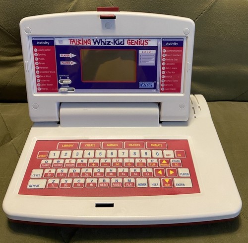 Vintage 1993 VTech Talking Whiz Kid Genius Laptop - Tested - Picture 3 of 4