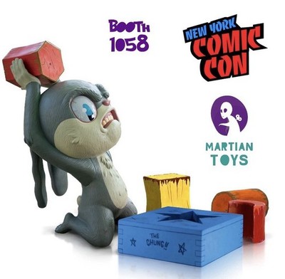 What The Effing Eff!? The Chung Bunny With Blocks Grey Edition Vinyl Figure 11''
