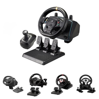 DOYO 7 types Universal Gaming Steering Wheel With Pedals & Shifter Fast Deliver