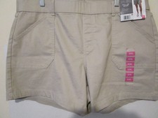 Berkley Jensen Pull-On Mid Rise Soft Stretch Denim Womens Shorts Stone Size XXL