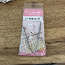 Brandneu Rundstricknadel Stopfnadel Set 5 mm 43 cm
