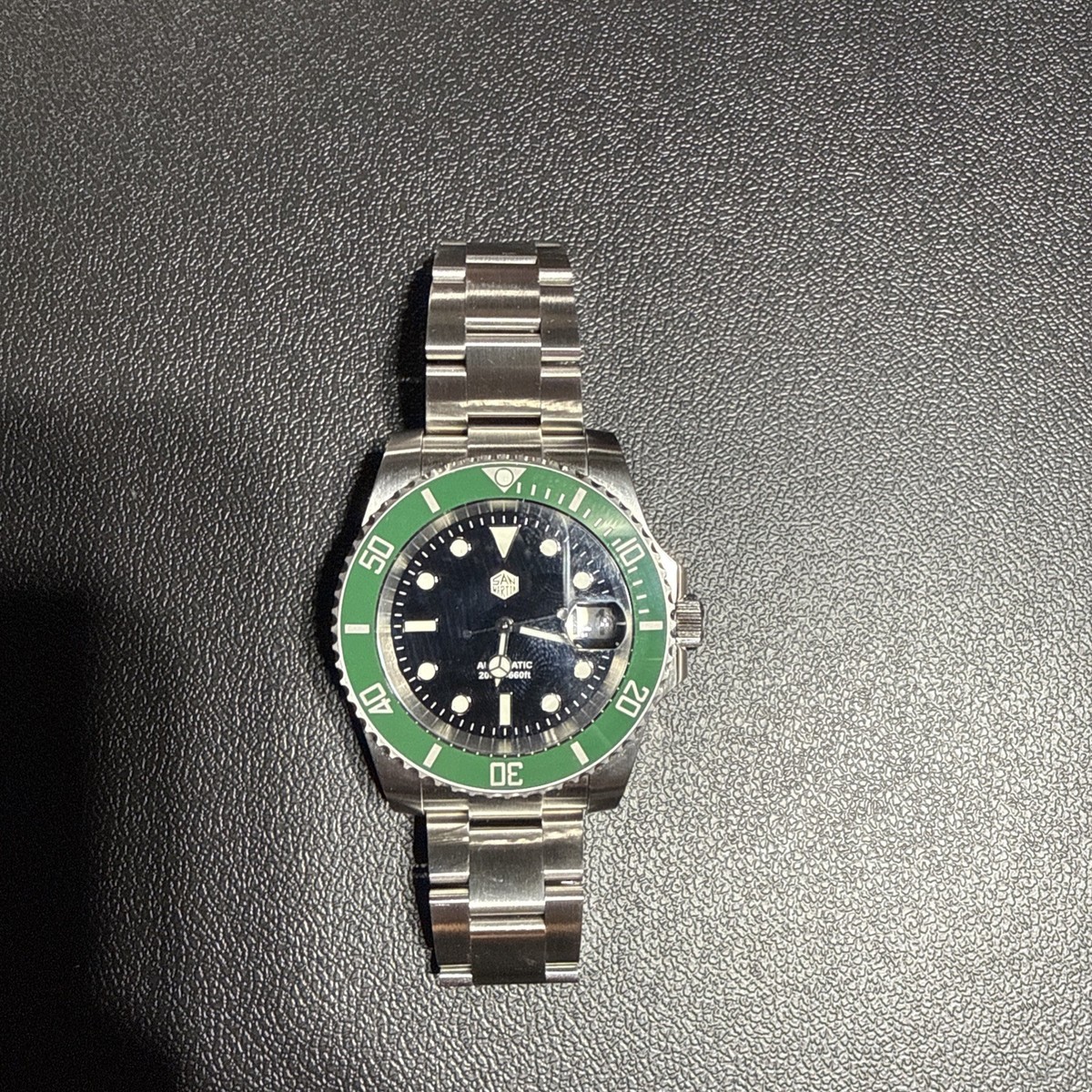 San Martin SN0017 Automatic Diver | Green Bezel - Black Dial