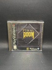 Final Doom (Sony PlayStation 1, 1996) PS1 Black Label W/ Manual No Back Art
