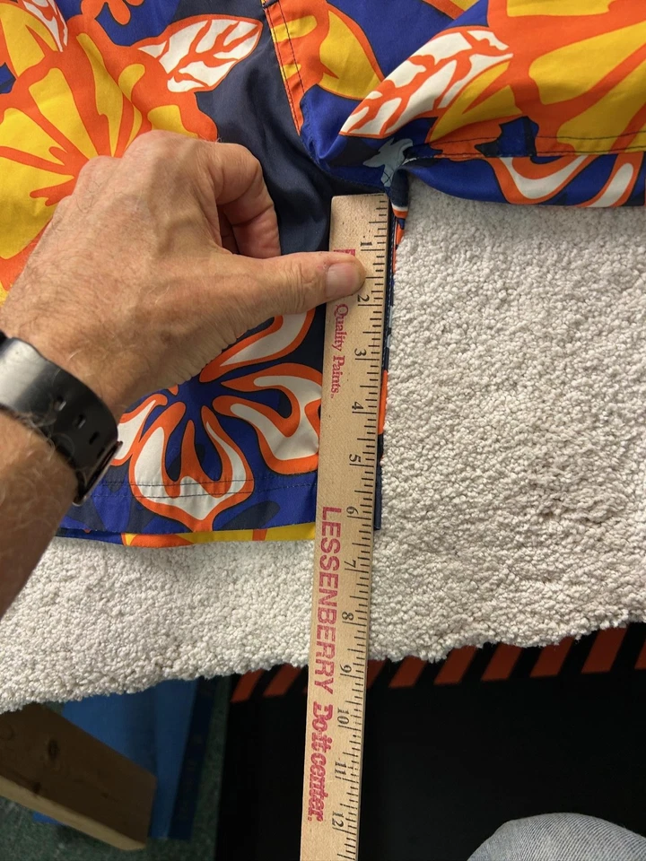 Pantalones Cortos de Natación Sand N Sun Niños Medianos 10/12 Azul Naranja Floral Hawaiano Playa Piscina Foto 4 de 4