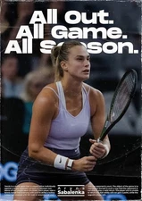 Aryna Sabalenka Tennis Player Poster Sports Wall Art Print Gift, Home Decor