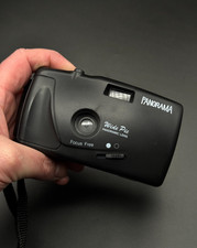Vintage 1990's Panorama Wide Pic Point & Shoot 35mm Film Camera - Working (J12)
