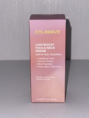 Solawave LightBoost Face & Neck Serum Amplifying | Renewing 1.0 fl oz / 30 mL