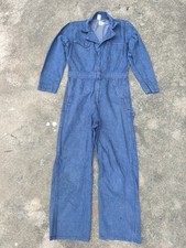 Wrangler Big Ben Coveralls Mechanic Jeans Denim Vintage 70s Jumpsuits Size S