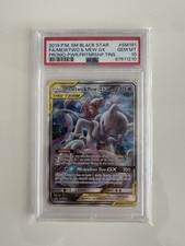 Mewtwo & Mew Tag Team GX SM191 PSA10