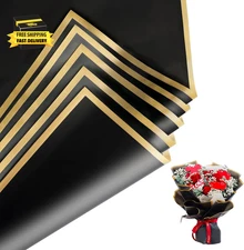 20 Sheets Floral Wrapping Paper, Waterproof Bouquet Wrapping, 22.8X22.8In, Flori