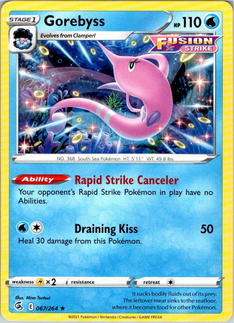 Gorebyss 067/264 R Fusion Strike Pokemon NM