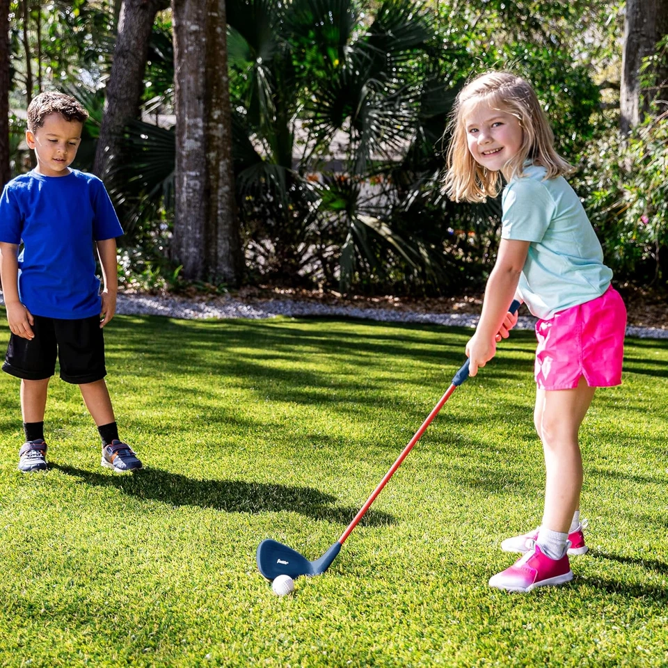 Kids Golf Set 28" Club with Oversized Head 2 Foam Balls Ergornomic Hand Grip - Image 3 of 4