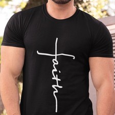 26 Faith T-shirt Jesus Christian Vertical Cross Christianity Faith Religion Cro
