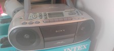 Sony CFD-S01 Boombox Stereo AM/FM Radio CD Player Cassette Portable Tested