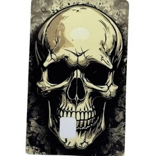 Grunge Skull Credit Card Skin Dark Aesthetic Skull Card Cover Anime Horror