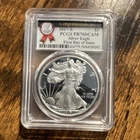 PCGS 2017-S American Silver Eagle Proof PR70 DCAM FDOI 1 oz Silver Cert 84150202
