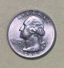 1964 Washington Quarter -Uncirculated BU – 90% Silver – Sharp Detail