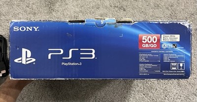 Sony PlayStation 3 PS3 Super Slim 500GB Console White In Box CECH
