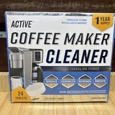 Coffee Machine Cleaner Descaler Tablets - 24 Count, Compatible With Nespresso...