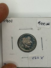 1901 Dimes Barber or Liberty Head