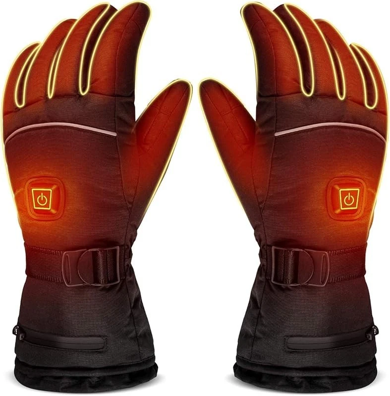 Heated Gloves 8H Working Hours 3 Temperature Settings Hiking WinterHandwarmer