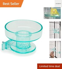 Quick Lock Bird Cage Bath for Lovebirds, Canaries, Finches, Parakeets, and Co...