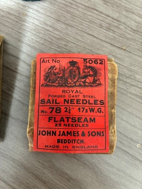 Vintage Royal Forged Cast Steel Sail Needles - Two Packs