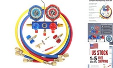 PB Motor Tech 3 Way AC Manifold Gauge Set for R134A, R410A, R22, R404A