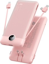 Built-in Cable AC Wall Plug Portable Power Bank Charger