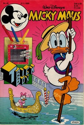 Micky Maus Heft Nr. 45  1989 Walt Disney Egmont Ehapa Verlag GmbH