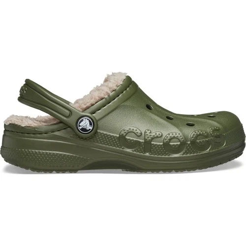 Crocs Toddler Baya Lined Clogs – Warm Fuzzy Slippers, Indoor/Outdoor, Heel Strap