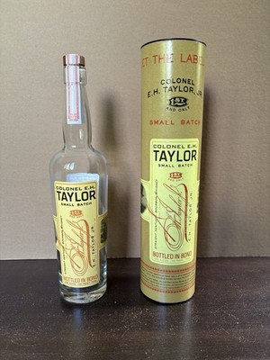 Colonel E.H. Taylor Small Batch Bourbon Empty Bottle & Tube Unwashed    