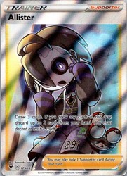 Allister 179/185 Vivid Voltage Full Art Ultra Rare Trainer