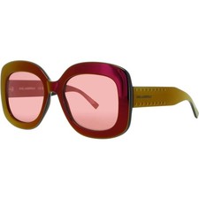 Karl Lagerfeld Women's Sunglasses Square Mirror Wine Plastic Frame KL6165S-N 602