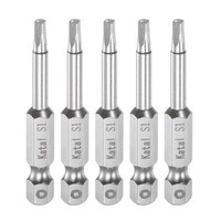 "5Stk S1 Quadrat Bit 1/4\" Sechskant Schaft 2\" Magnetisch Schraubendreher"