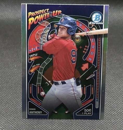 ROMAN ANTHONY ROOKIE • 2024 Bowman Chrome #PP-13 • RED SOX INSERT Baseball Card