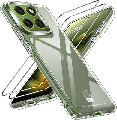 Klar Hülle + 9H Panzerfolie Glas für Motorola Edge 70 5G Case Cover Displayglas