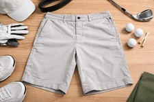 Lululemon Mens Shorts Size 30 Gray Golf Casual Stretch Flat Front Lightweight