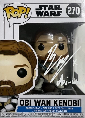 🔥Funko Pop! Vinyl: Star Wars - Obi-Wan Kenobi #270 Signed Ewan McGregor W/COA🔥