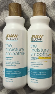 Raw Sugar The Moisture Smoothie Shampoo And Conditioner 18 OZ  New