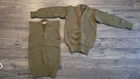 2 Vintage 30s WWII US Army Military V Neck Heavy Wool Uniform Sweater